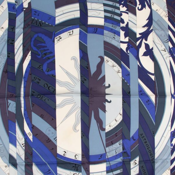Hermès Carré Astrologie Nouvelle Silk Scarf 