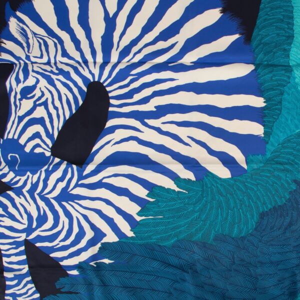 Hermès Zebra Pegasus Carré 90 Silk Scarf 