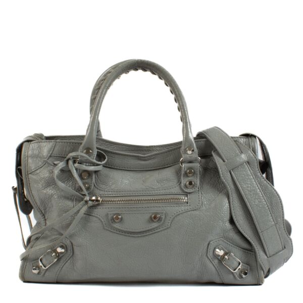 Balenciaga Grey Classic City Small Shoulder Bag