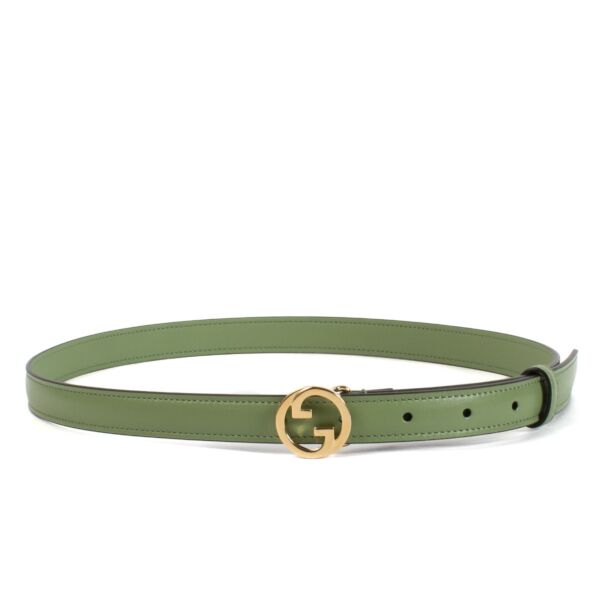 shop 100% authentic second hand Gucci Green Belt - Size 85 on Labellov.com