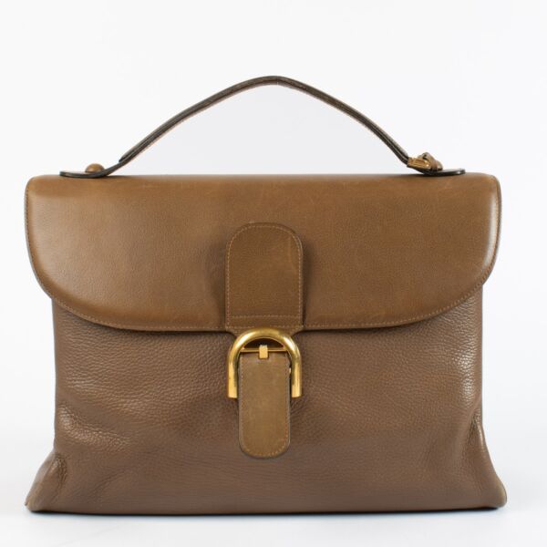 Authentic pre-loved Delvaux Brown Brilliant Briefcase on Labellov.com