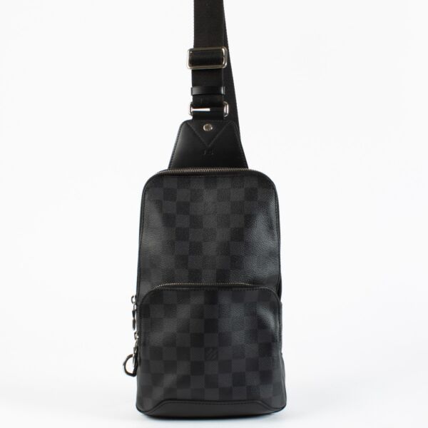 Authentic pre-loved Louis Vuitton Damier Graphite Avenue Sling Crossbody on Labellov.com
