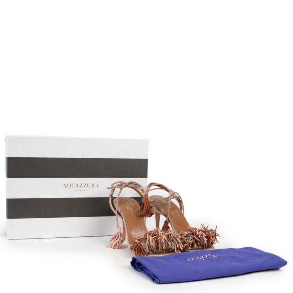 Aquazzura Multi Terracotta Suede Pumps - Size 37,5