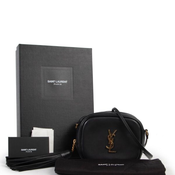 Saint Laurent Black Lou Crossbody Bag