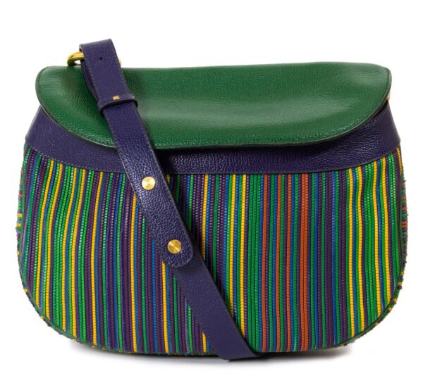 Delvaux Multicolor Toile De Cuir Shoulder Bag
