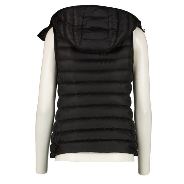 Moncler Black Glycine Sleeveless Lightweight Down Jacket - Size 0