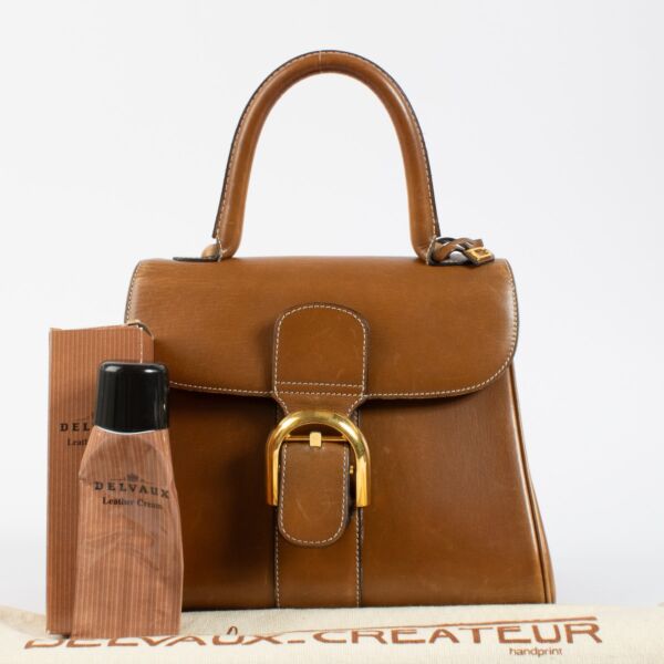 Delvaux Camel Smooth Leather Vintage Brillant PM