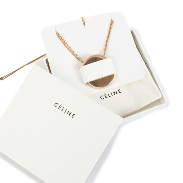 Celine Gold Disc Necklace