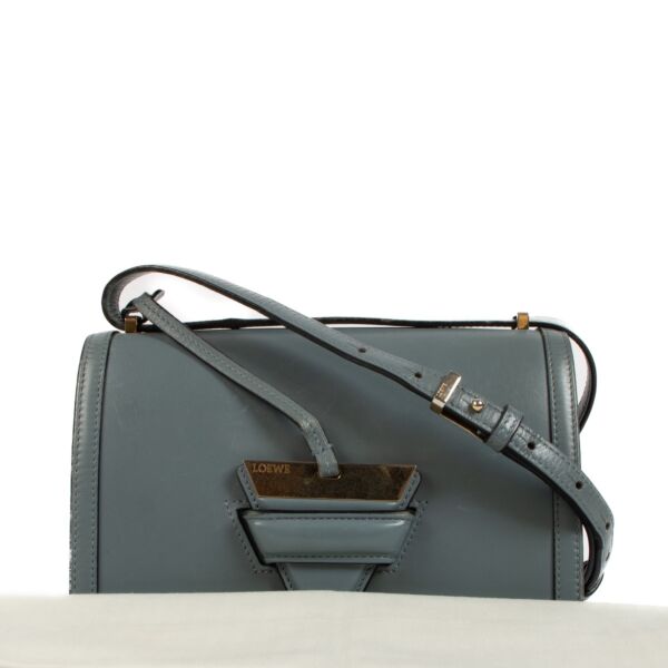 Loewe Blue Leather Barcelona Crossbody Bag