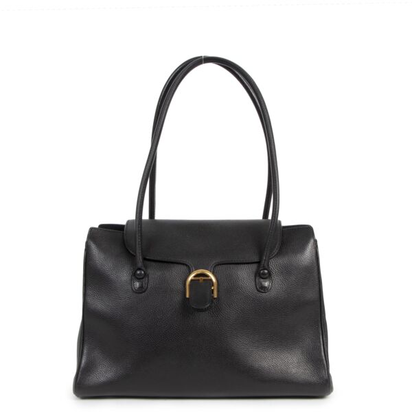 Koop authentieke tweedehands Delvaux Black Top Shoulder Bag aan de just prijs in alle veiligheid online bij LabelLOV webshop Antwerpen België