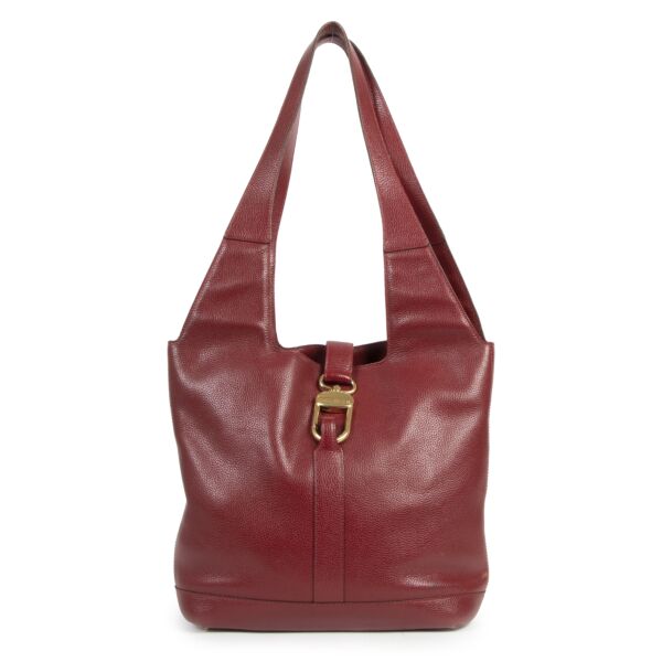 Delvaux Red Tote Shoulder Bag tweedehands aan de juiste prijs in alle veiligheid online bij LabelLOV Antwerpen België