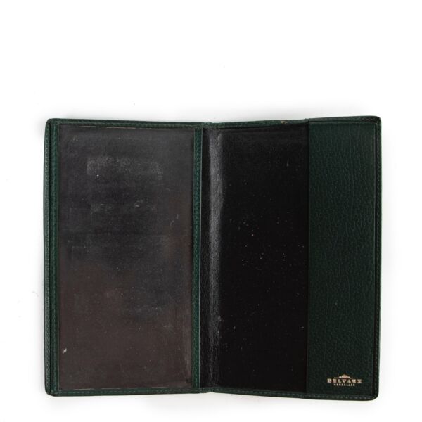 Delvaux Green Agenda Cover Wallet