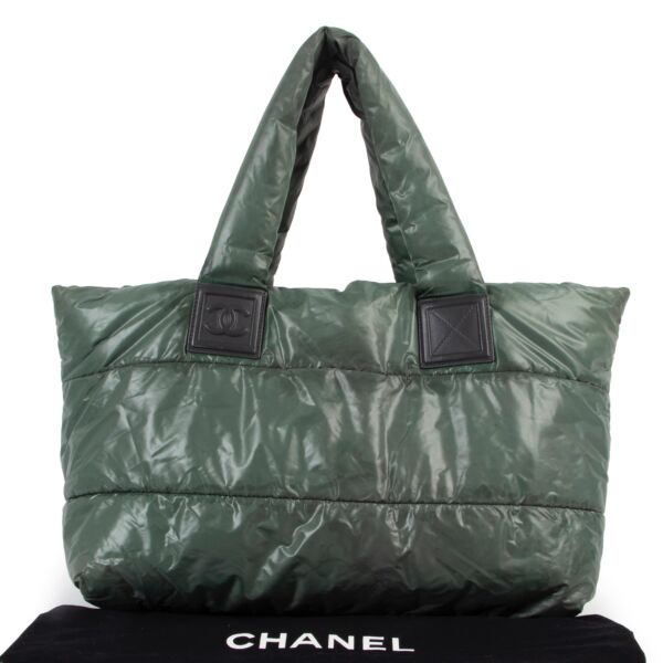 Chanel Green Quilted Cocoon Shoulder Bag