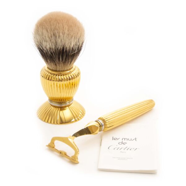 Authentic second hand vintage Cartier Pasha Shaving Set buy online webshop LabelLOV