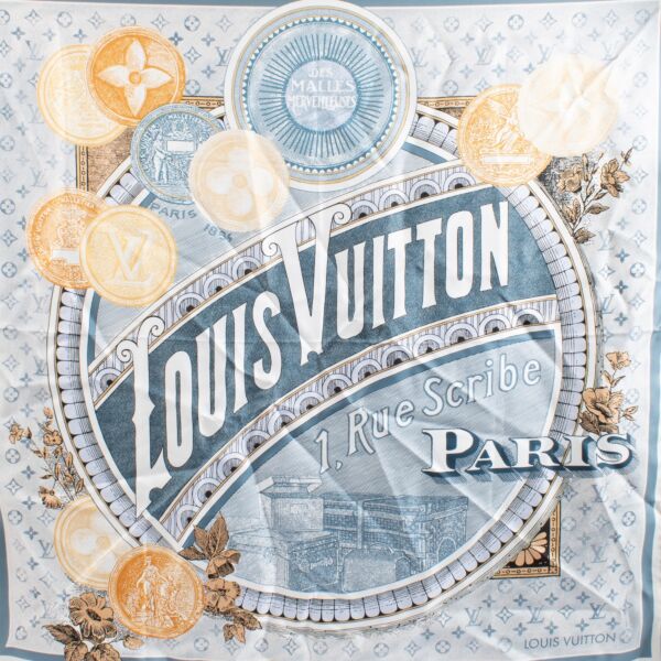 Louis Vuitton Des Malles Merveilleuses Square 90 Silk Scarf