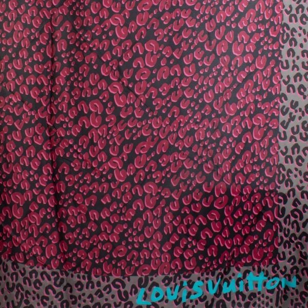 Louis Vuitton Stephen Sprouse Leopard Print Silk 140 Shawl