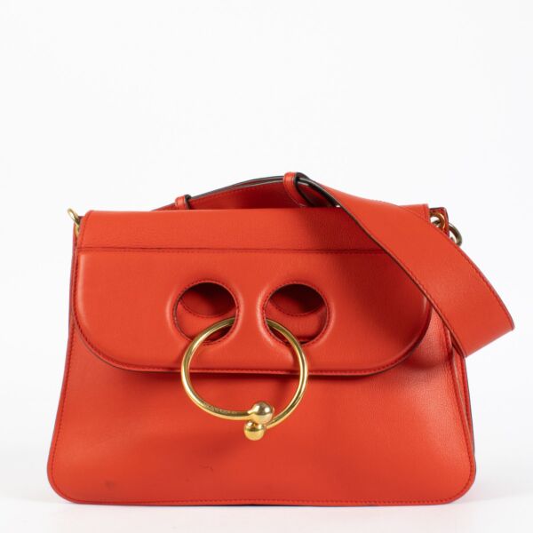 JW Anderson Red Medium Pierce Shoulder Bag