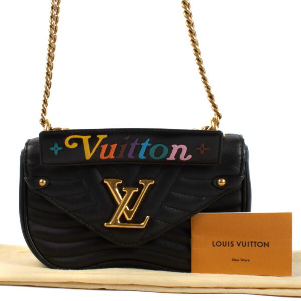 Louis Vuitton Black New Wave PM Chain Bag