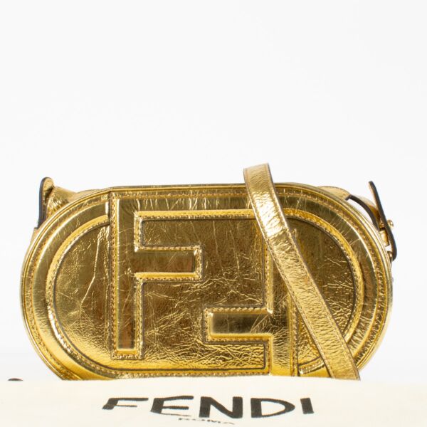Fendi Gold O'Lock Mini Camera Bag