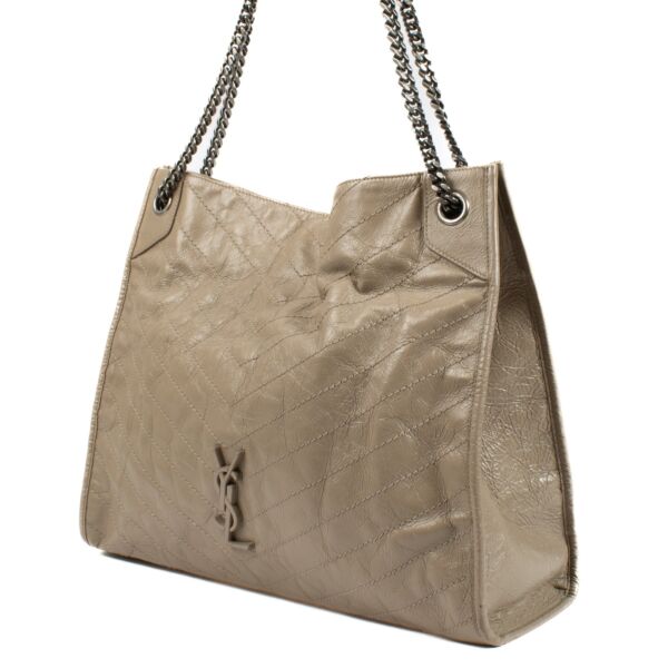 Saint Laurent Beige Niki Medium Shopping Bag