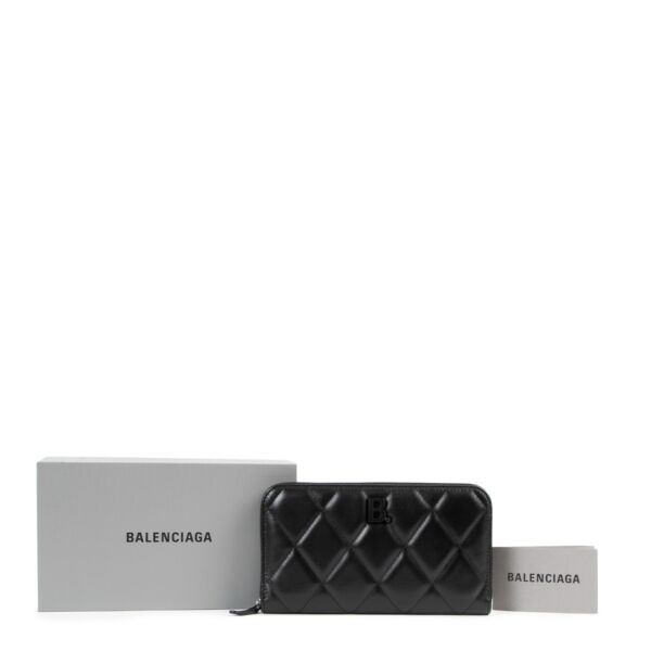 Balenciaga Touch Quilted Long Wallet