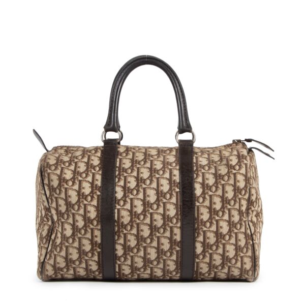 Dior Brown Monogram Canvas Boston Bag kopen en verkopen aan de beste prijs bij labellov