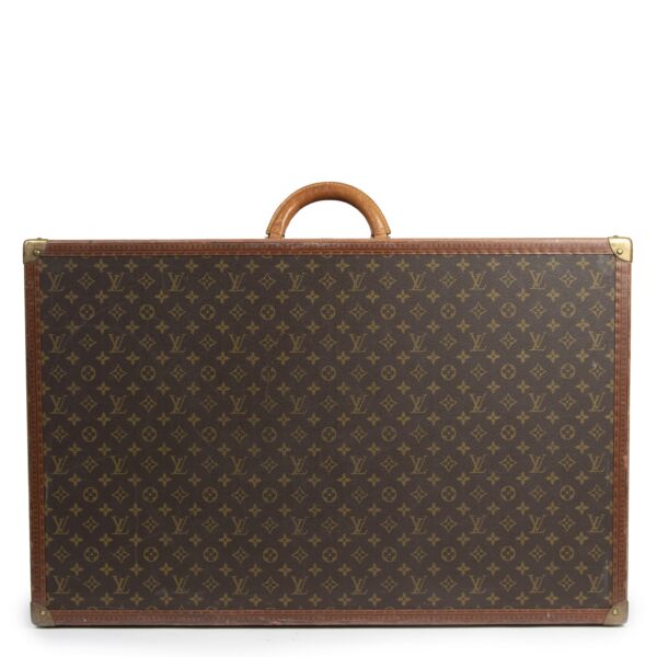  Louis Vuitton Alzer 80 Monogram Travel Trunk Suitcase