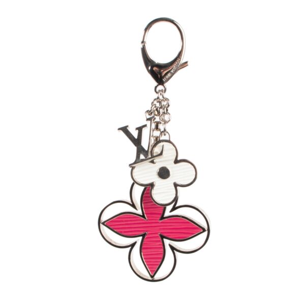 Louis Vuitton Pink Rimy Epi Silver Metal Bag Charm 