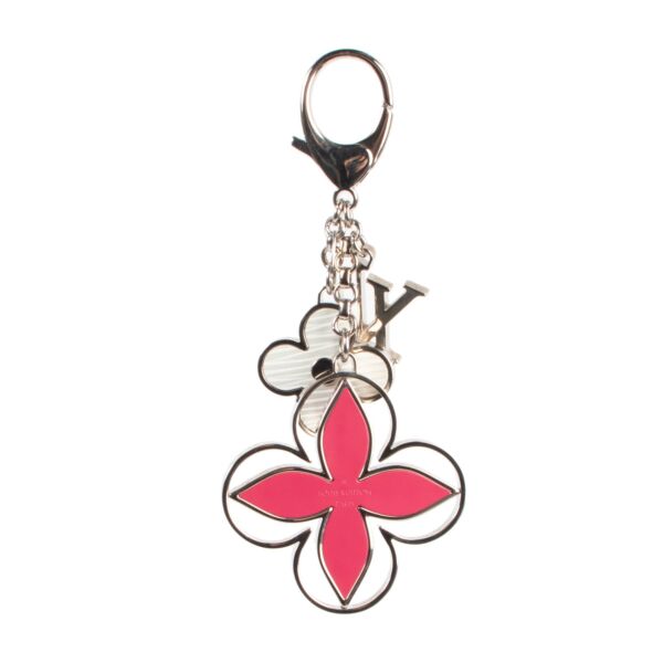 Louis Vuitton Pink Rimy Epi Silver Metal Bag Charm 