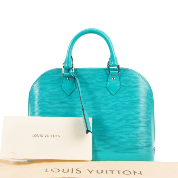 Louis Vuitton Alma PM Epi Turquoise