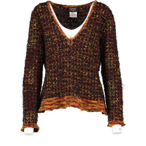 Shop 100% authentic second-hand Chanel Multicolor V-Neck on Labellov.com