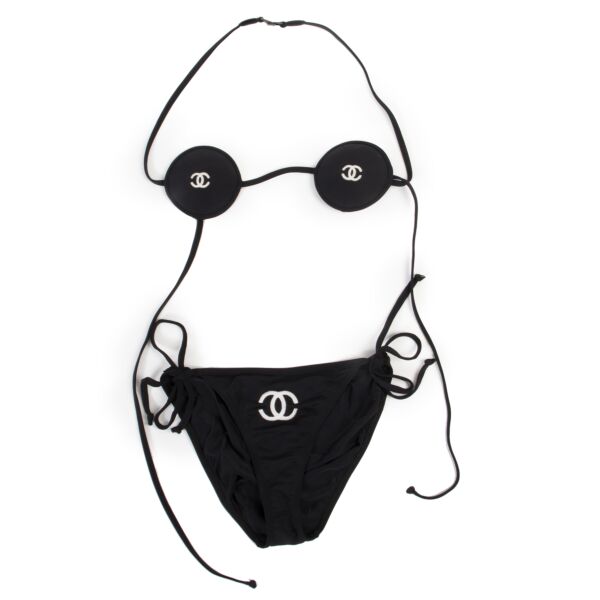 Chanel Black Vintage Micro Bikini - size 42 - for the best price at Labellov