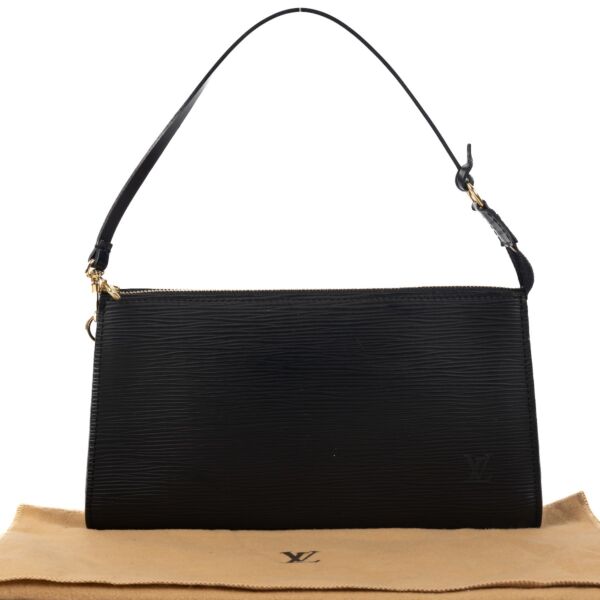 Louis Vuitton Black Epi Pochette Accessoire