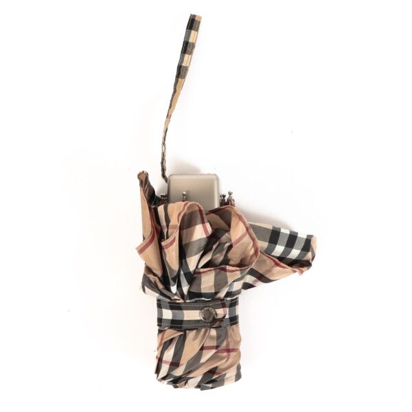 Burberry Vintage Check Folding Umbrella 