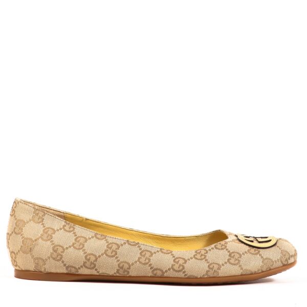 Gucci GG Canvas Ballet Flats