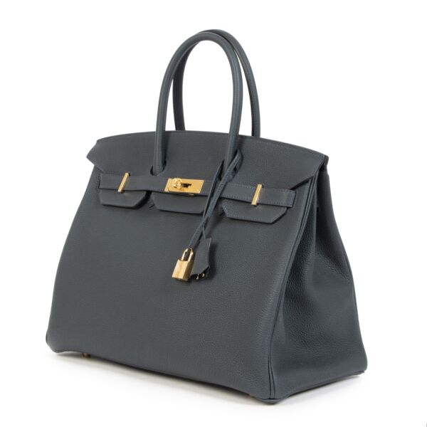 Hermès Birkin 35 Vert Rousseau Togo GHW