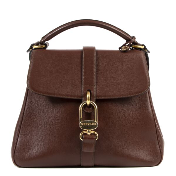 Delvaux Chestnut Brown Top Handle Bag for the best price at Labellov