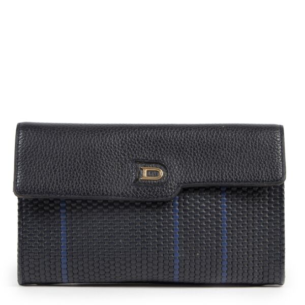 Authentic second-hand vintage Delvaux Toile De Cuir Pouch buy online webshop LabelLOV