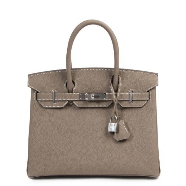 Brand New Hermès Birkin 30 Etoupe Togo PHW