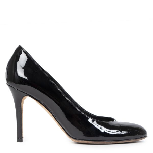 Authentic second-hand vintage Dolce & Gabbana Patent Leather Heels buy online webshop LabelLOV