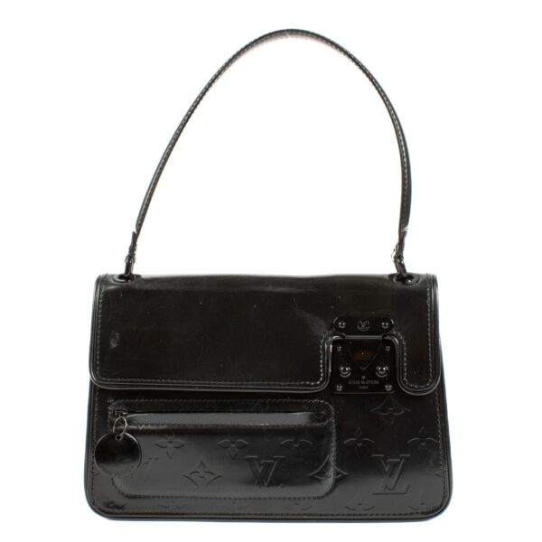 Louis Vuitton Black Monogram Glace Op-Art Pouch