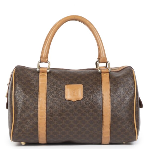 Authentieke tweedehands Celine Monogram Boston Bag aan de juiste prijs online in alle veiligheid bij LabelLOV luxe merken Antwerpen België