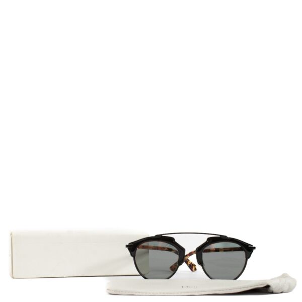 Christian Dior Black Soreal Sunglasses