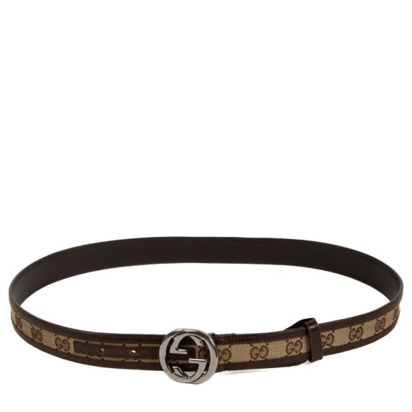 Gucci GG Canvas Belt - size 90