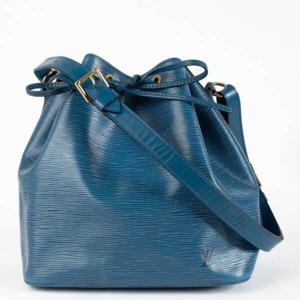 Louis Vuitton Blue Epi Noe Bag