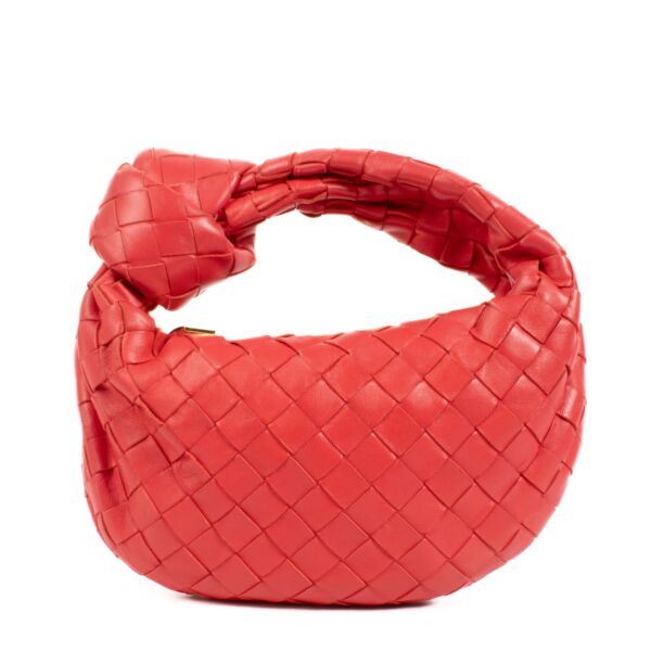 Bottega Veneta Cranberry Intrecciato Mini Jodie