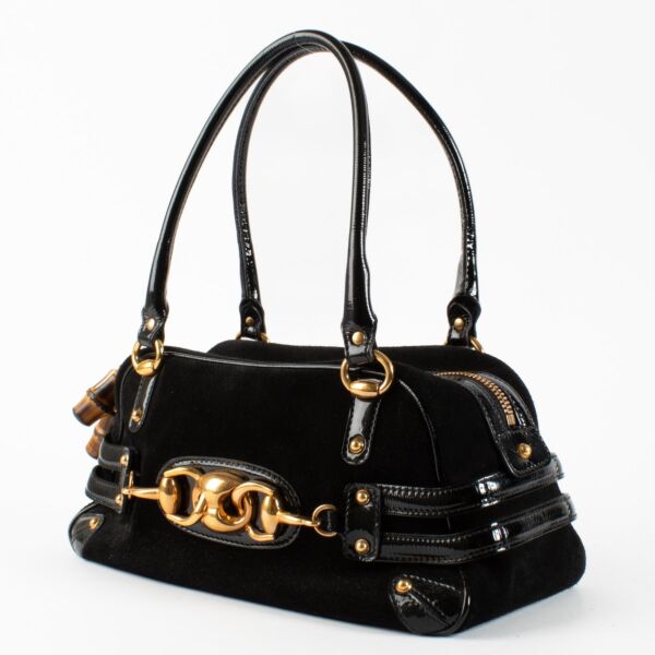 Gucci Black Wave Boston Bag