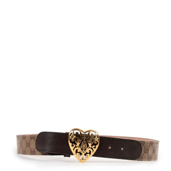 Gucci Monogram Belt - Size 95