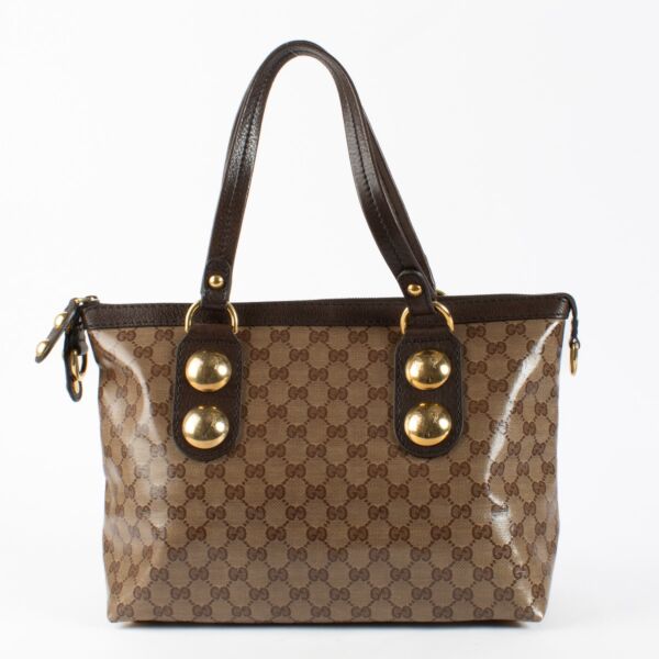Authentic Second Hand Gucci Monogram Tote Bag on Labellov.com