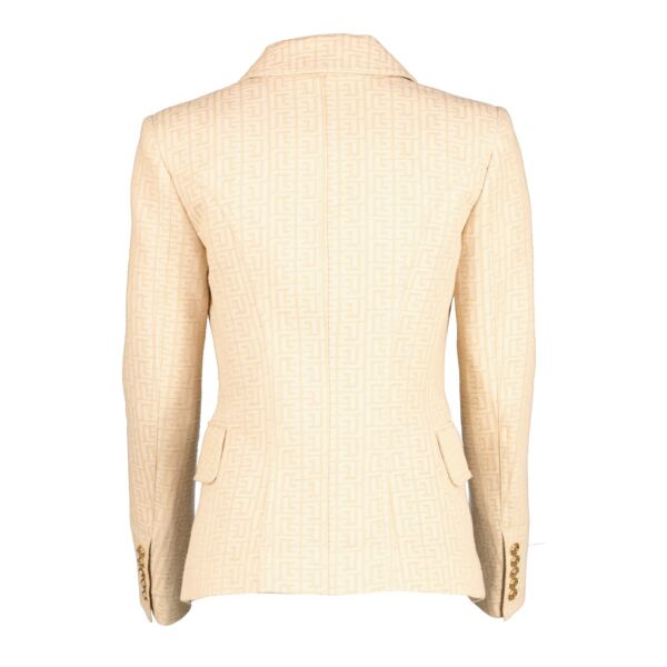 Balmain Monogram 6-Button Jacket - Size 36